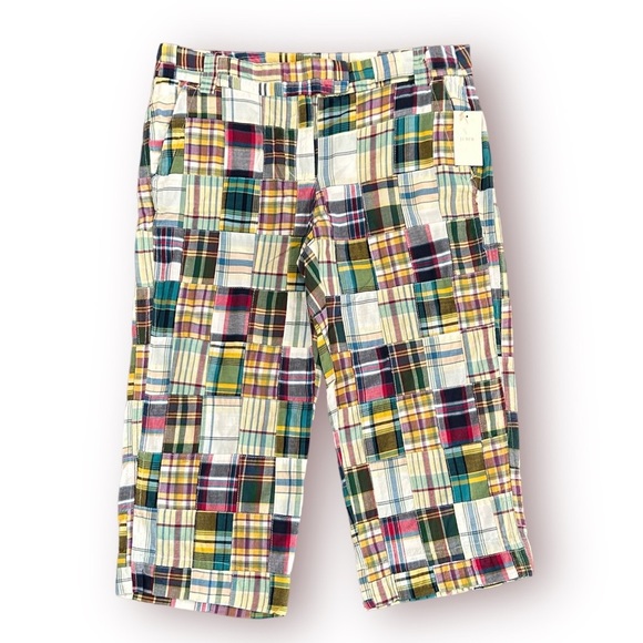 J. Crew Pants - NWOT J. Crew | Patch Madras Pedal Pusher Pants